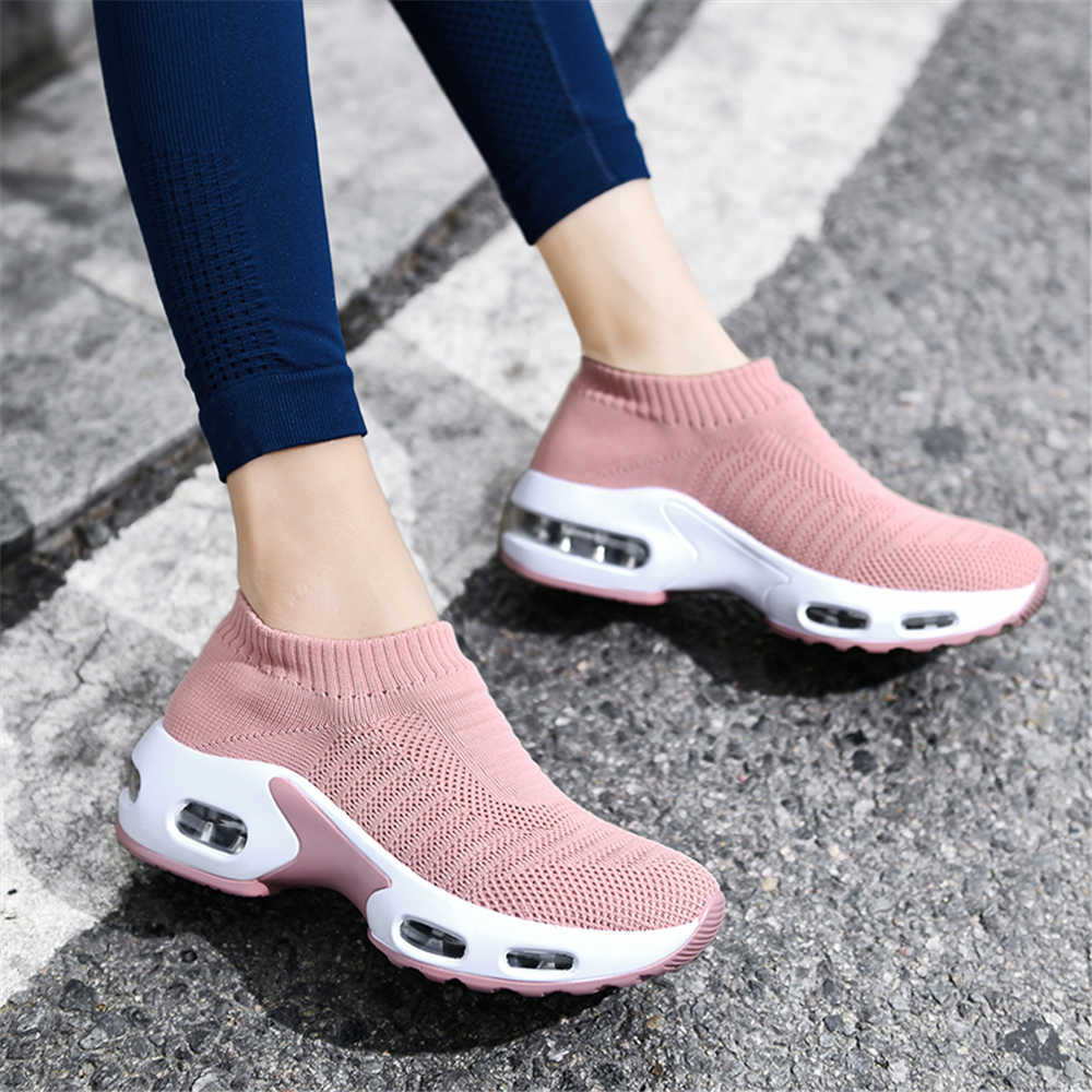 Running Shoes - ビッグサイズ番号 38 女性のヒールブーツ靴ヒール女性ランニングスポーツシューズスニーカー陸上競技トレンド製品