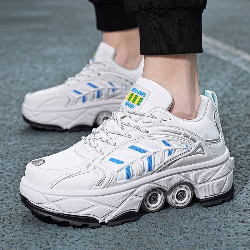 2026年ユニセックスローラースケート大型四輪格納式脱着ブレ - Running Shoes のレビューと価格
