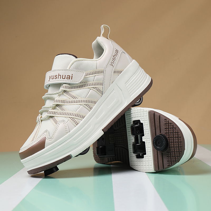女の子と男の子向けの、4輪で自動的に格納される、目立たないデ - Running Shoes のレビューと価格