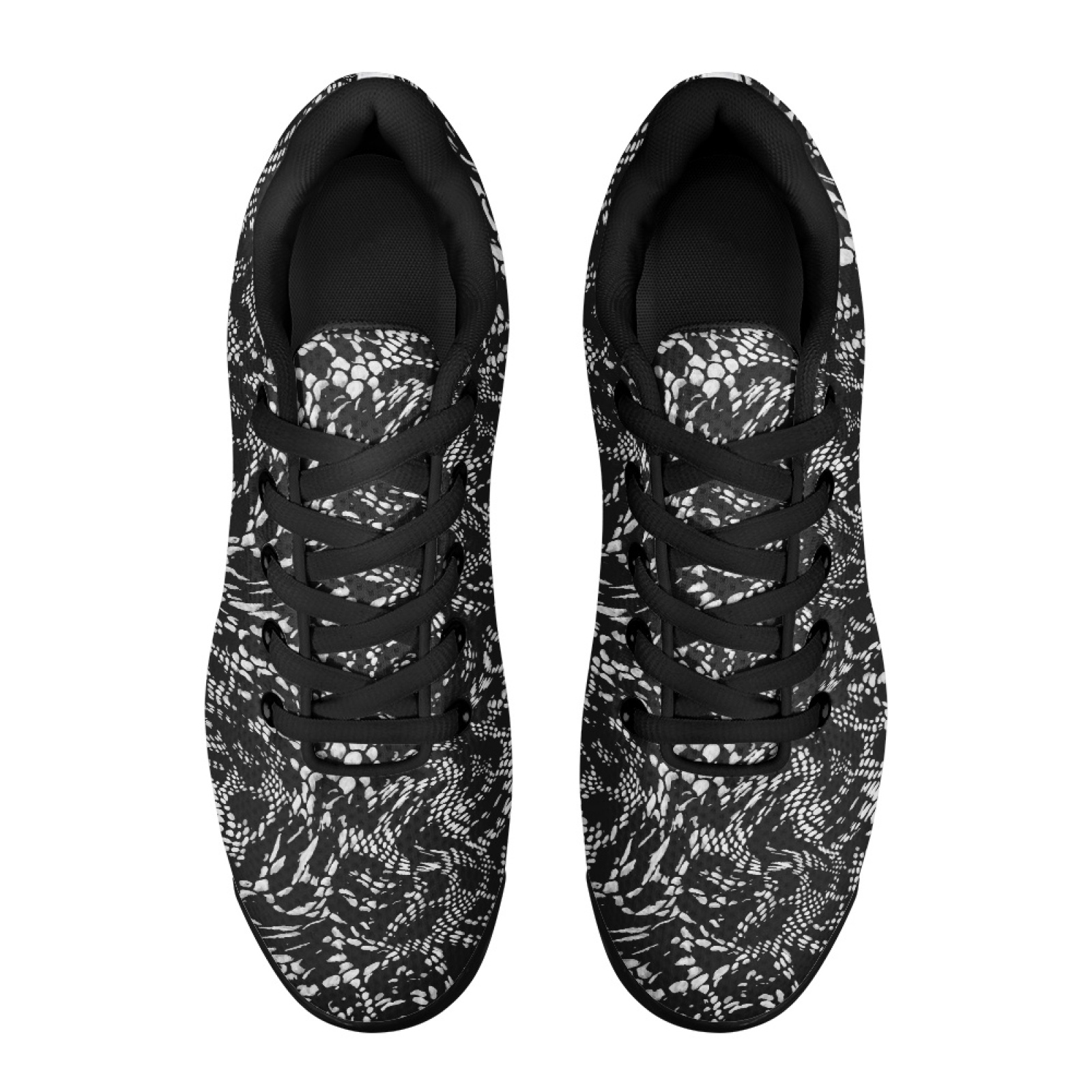 PENSTROLL スネークプリントデザイン ウォーキングシ - Knit Fabric Lace Up Sneakers のレビューと価格